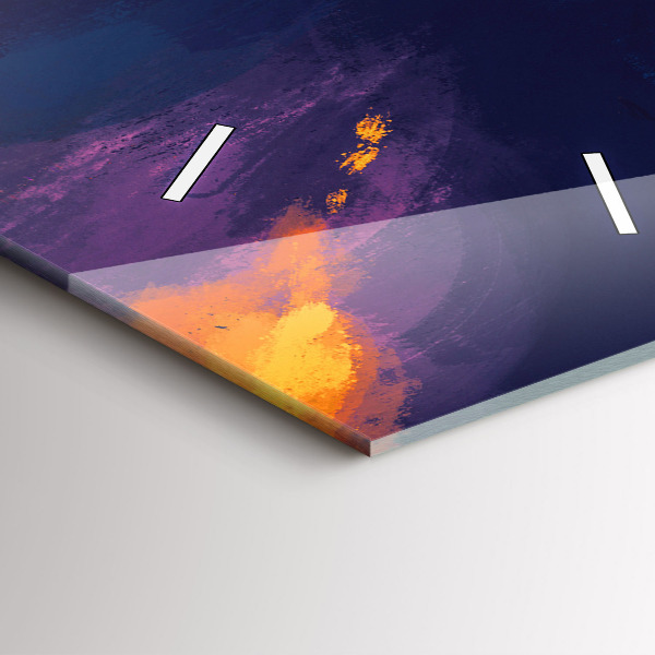 Ceas vertical de perete din sticlă Copil și baloane