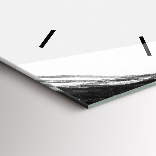 Ceas vertical de perete din sticlă Portretul unei femei