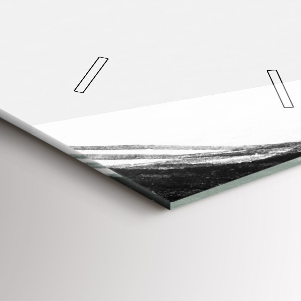 Ceas vertical de perete din sticlă Portretul unei femei