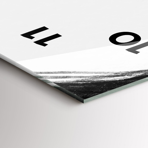 Ceas vertical de perete din sticlă Portretul unei femei