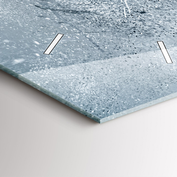 Ceas vertical de perete din sticlă Alergător