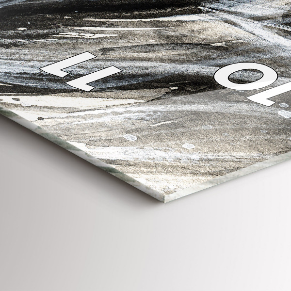 Ceas vertical de perete din sticlă Portret pictat