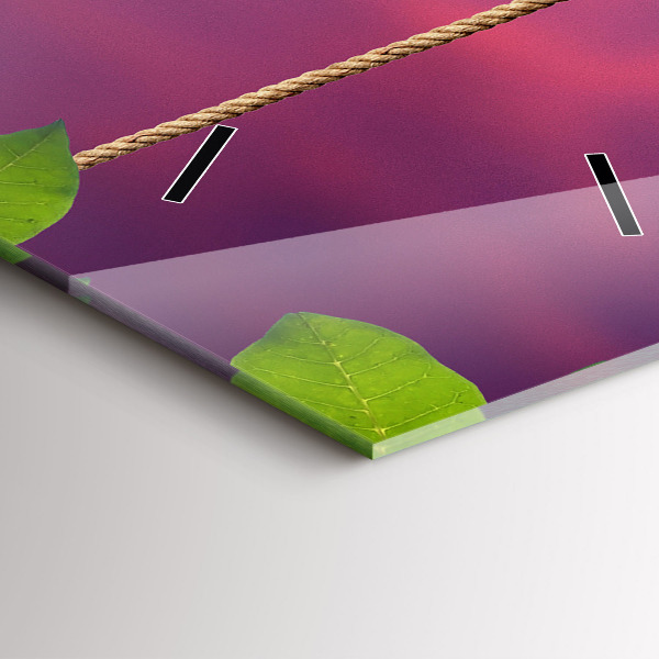 Ceas vertical de perete din sticlă Casă pentru păsări