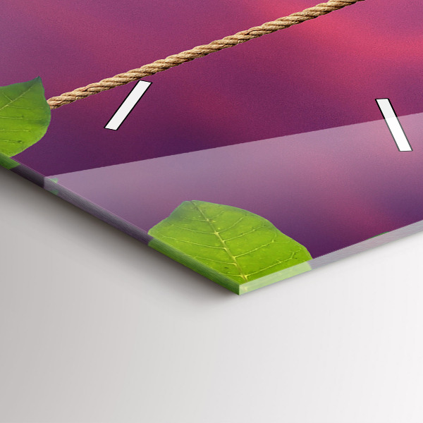 Ceas vertical de perete din sticlă Casă pentru păsări