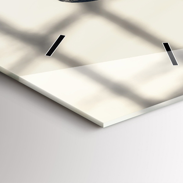 Ceas vertical de perete din sticlă Nava veche