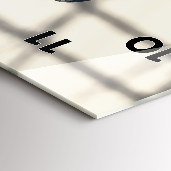 Ceas vertical de perete din sticlă Nava veche