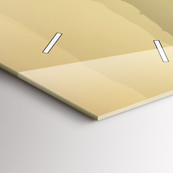 Ceas vertical de perete din sticlă Pârtii de munți încețoși