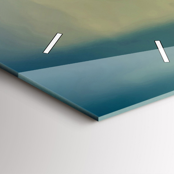 Ceas vertical de perete din sticlă Far pe apă