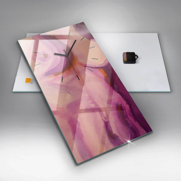 Ceas vertical de perete din sticlă Pictura Femei