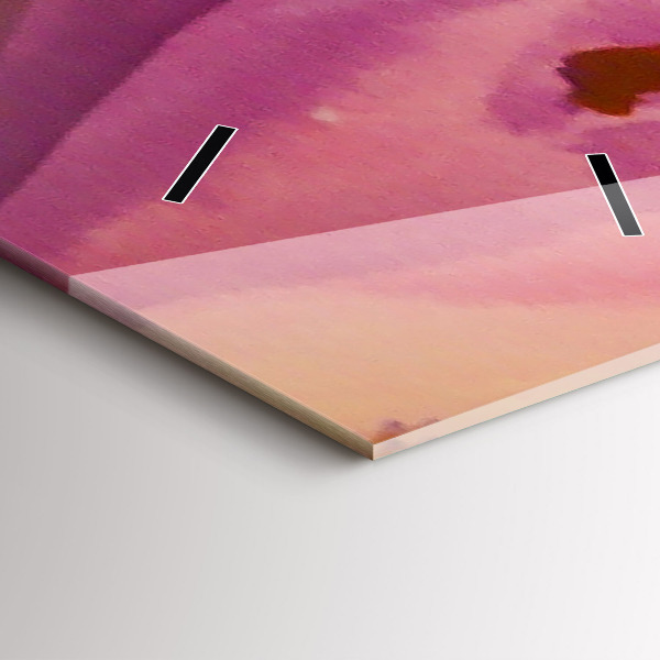 Ceas vertical de perete din sticlă Pictura Femei