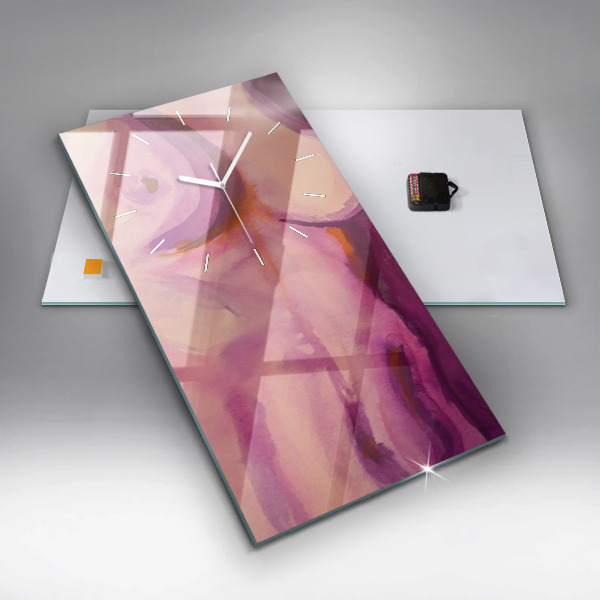 Ceas vertical de perete din sticlă Pictura Femei