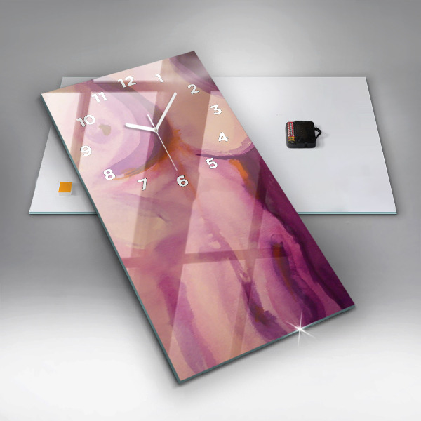 Ceas vertical de perete din sticlă Pictura Femei