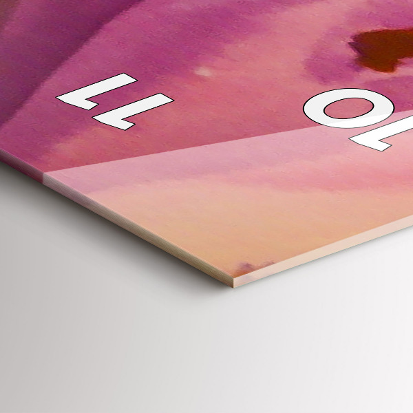 Ceas vertical de perete din sticlă Pictura Femei