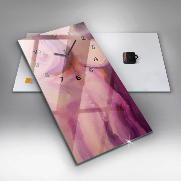 Ceas vertical de perete din sticlă Pictura Femei