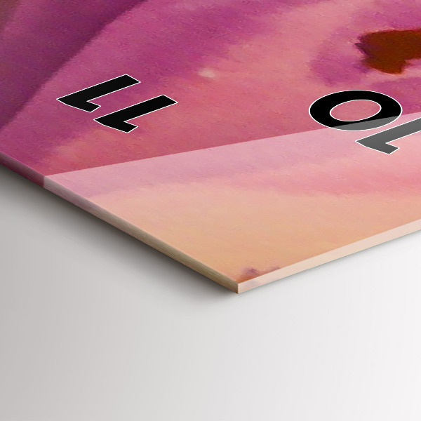 Ceas vertical de perete din sticlă Pictura Femei