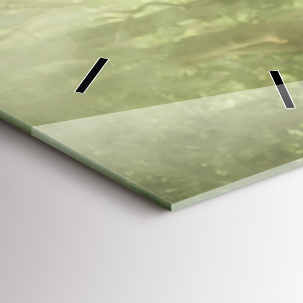 Ceas vertical de perete din sticlă Copii care conduc un elefant