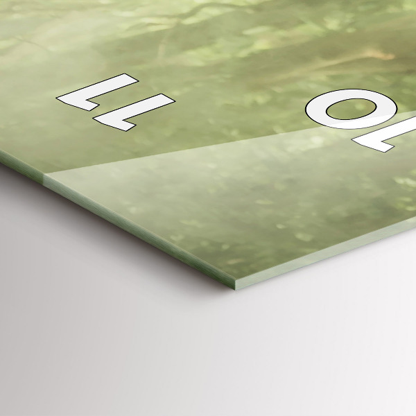 Ceas vertical de perete din sticlă Copii care conduc un elefant