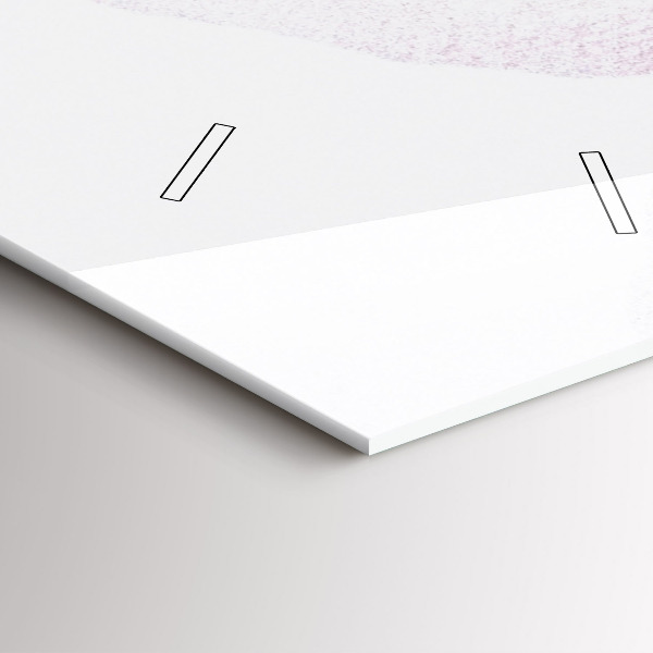 Ceas vertical de perete din sticlă Flori uscate de mac