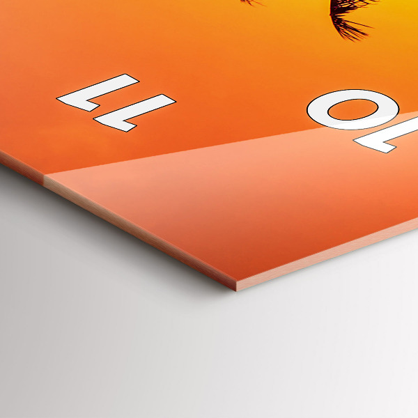 Ceas vertical de perete din sticlă Thailanda plaja Klong Prao