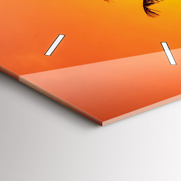 Ceas vertical de perete din sticlă Thailanda plaja Klong Prao