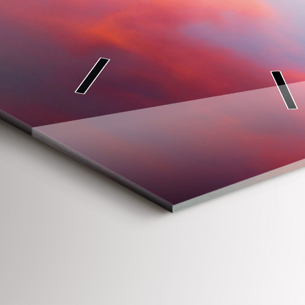 Ceas vertical de perete din sticlă Lacul Stellisee Matterhorn