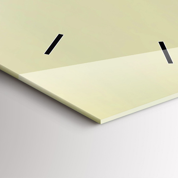 Ceas vertical de perete din sticlă Pădurea vulturului cețos