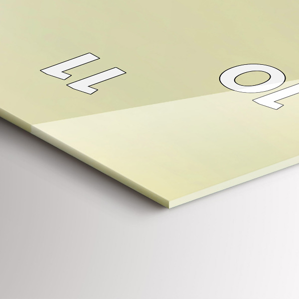 Ceas vertical de perete din sticlă Pădurea vulturului cețos