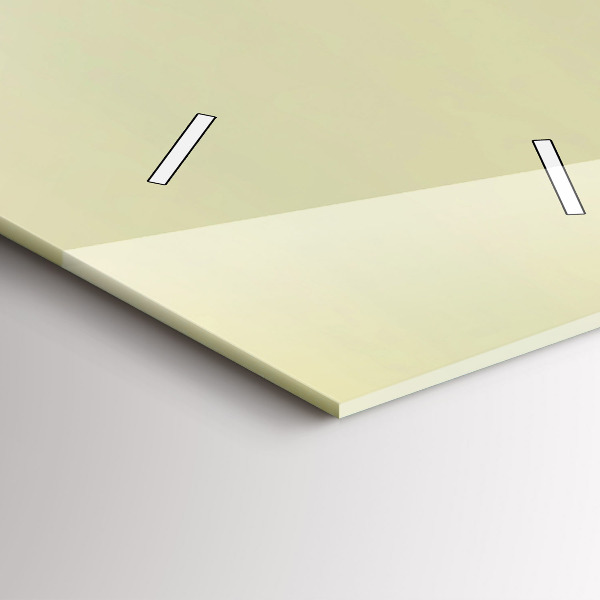 Ceas vertical de perete din sticlă Pădurea vulturului cețos