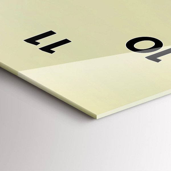 Ceas vertical de perete din sticlă Pădurea vulturului cețos