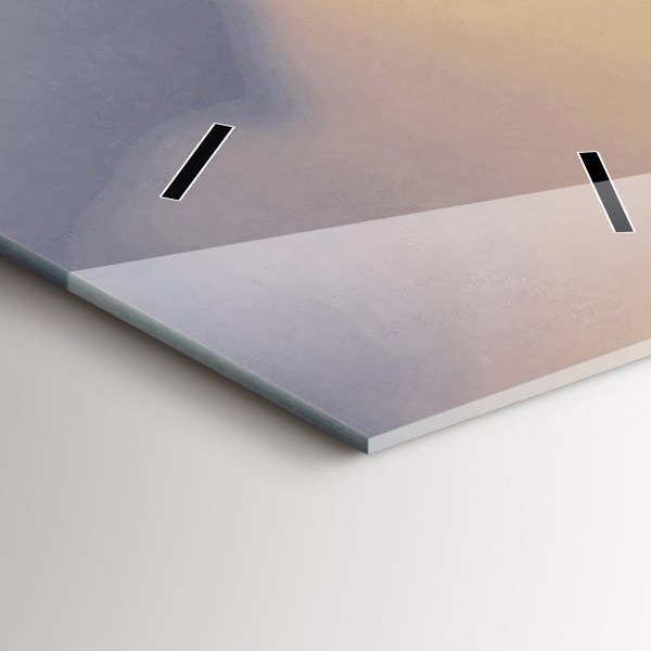 Ceas vertical de perete din sticlă Omul pe podul vechi