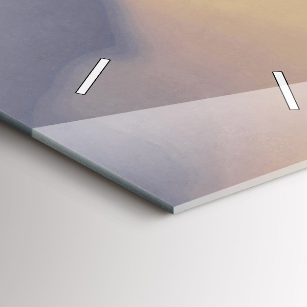 Ceas vertical de perete din sticlă Omul pe podul vechi