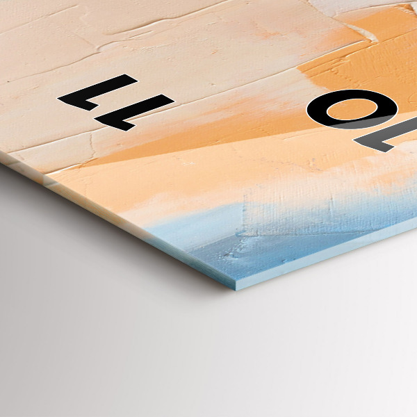 Ceas vertical de perete din sticlă Portretul unei femei