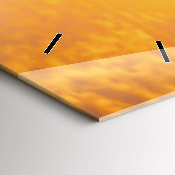 Ceas vertical de perete din sticlă Lebedele îndrăgostite