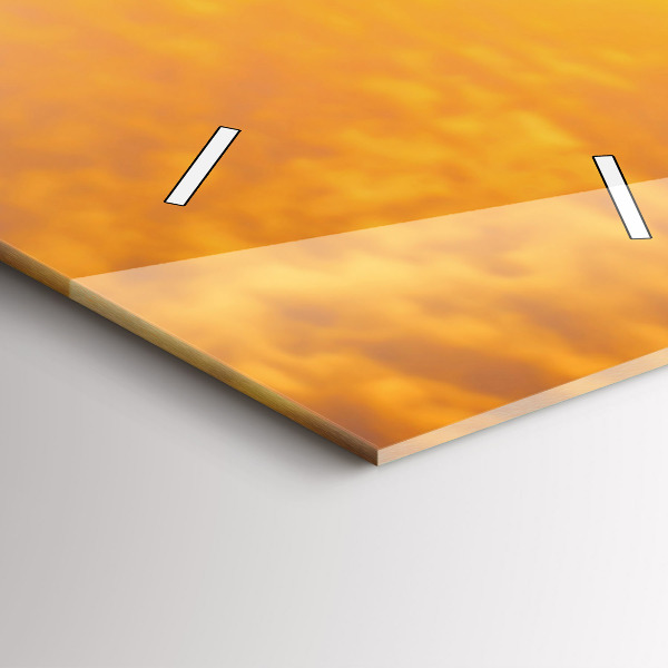 Ceas vertical de perete din sticlă Lebedele îndrăgostite