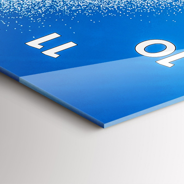 Ceas vertical de perete din sticlă Surfing în Hawaii