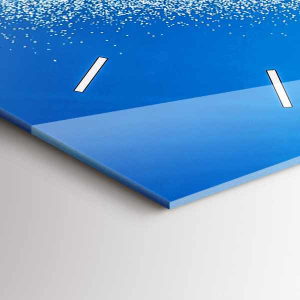 Ceas vertical de perete din sticlă Surfing în Hawaii