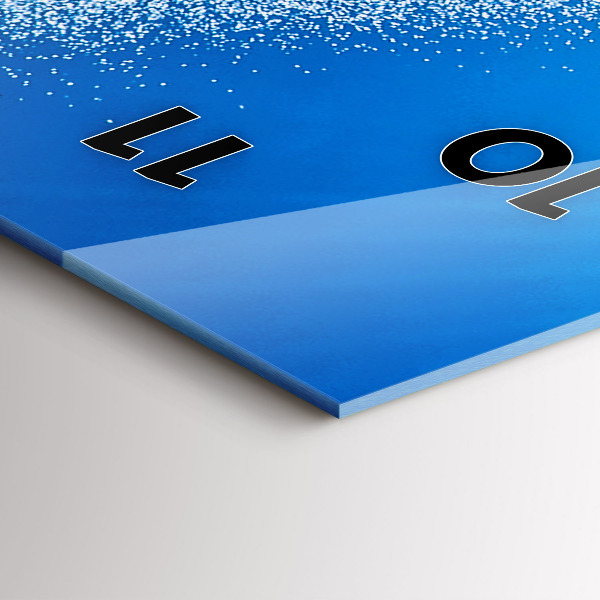 Ceas vertical de perete din sticlă Surfing în Hawaii