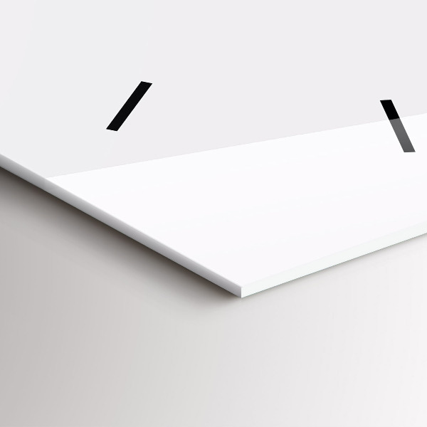 Ceas vertical de perete din sticlă Lanțuri muntoase abstracte