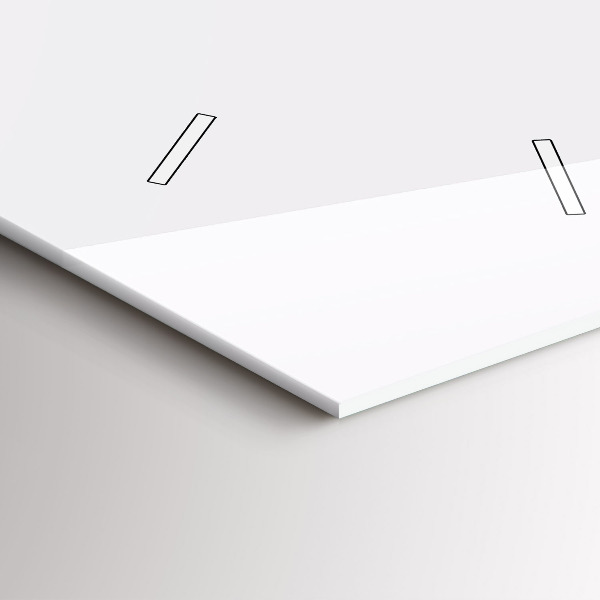 Ceas vertical de perete din sticlă Lanțuri muntoase abstracte