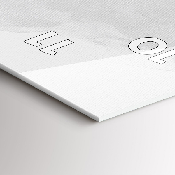 Ceas vertical de perete din sticlă Grafica chitara