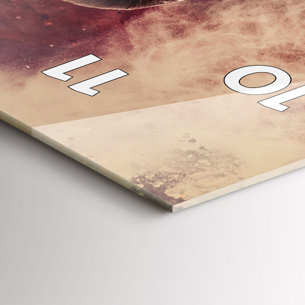 Ceas vertical de perete din sticlă Femeie și bicicleta