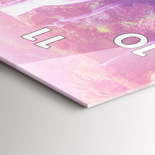 Ceas vertical de perete din sticlă Cascada Jiulong China