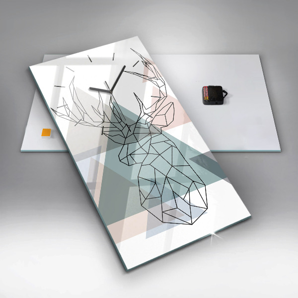 Ceas vertical de perete din sticlă Ren în stil scandinav