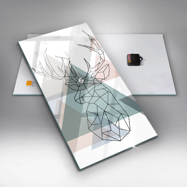 Ceas vertical de perete din sticlă Ren în stil scandinav