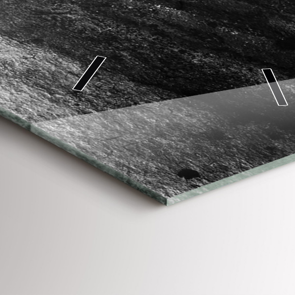 Ceas vertical de perete din sticlă Femeie cu pălărie