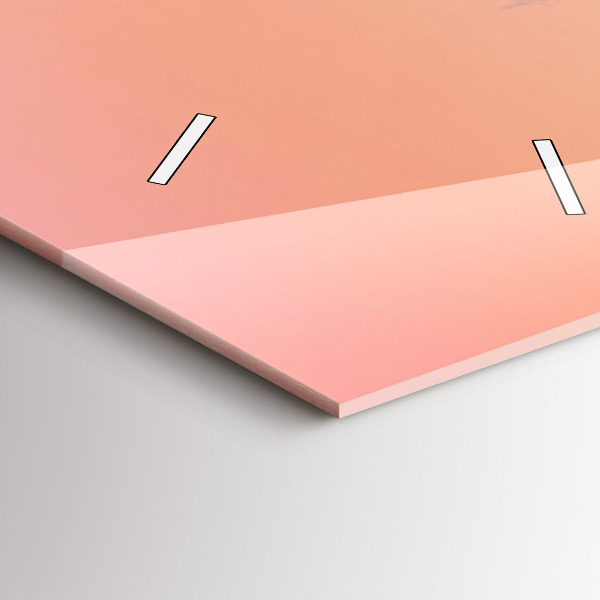 Ceas vertical de perete din sticlă Pădure în ceață