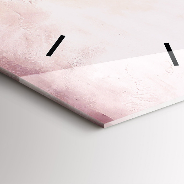 Ceas vertical de perete din sticlă Flori înflorite de maci