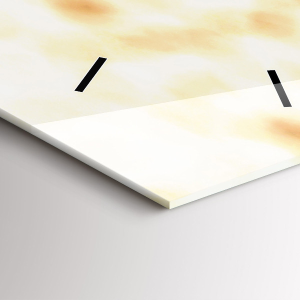 Ceas vertical de perete din sticlă Plantați în sol uscat