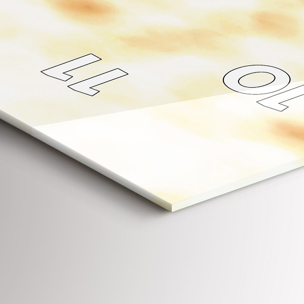 Ceas vertical de perete din sticlă Plantați în sol uscat