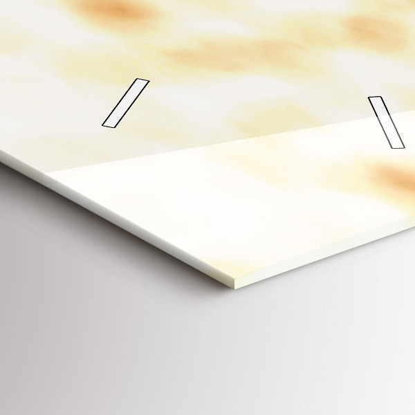 Ceas vertical de perete din sticlă Plantați în sol uscat